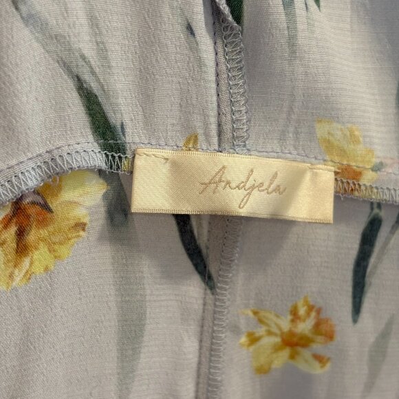 Andjela Stella Blue Wrap Maxi Dress - Floral - Picture 7 of 7